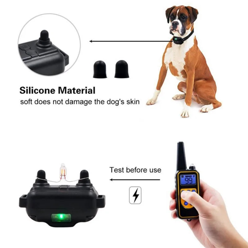 โก Electric Dog Training Collar with LCD Display ๐พ