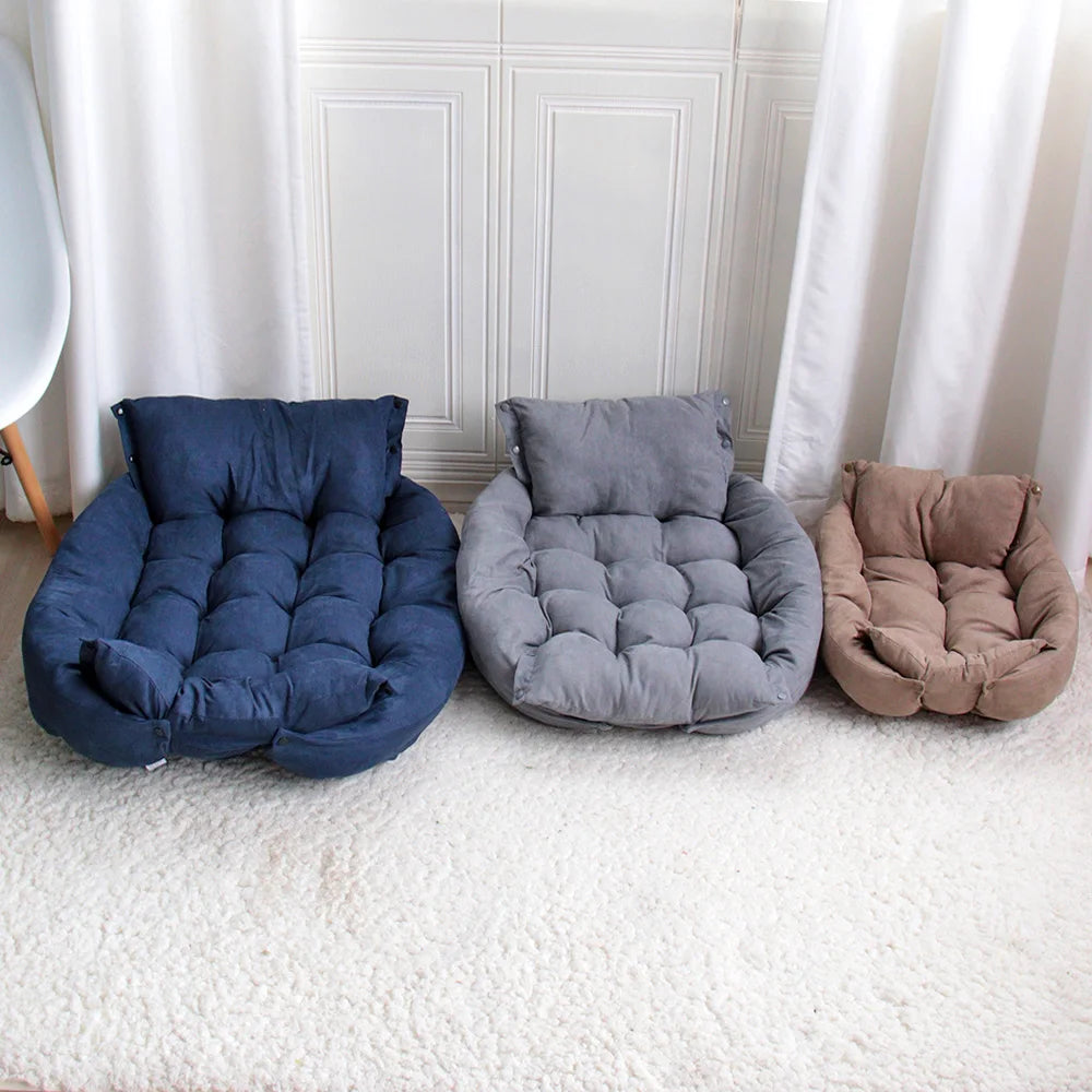 ๐๏ธ 3-in-1 Cozy Pet Bed โ Sofa, Nest & Mat for Dogs & Cats ๐พ