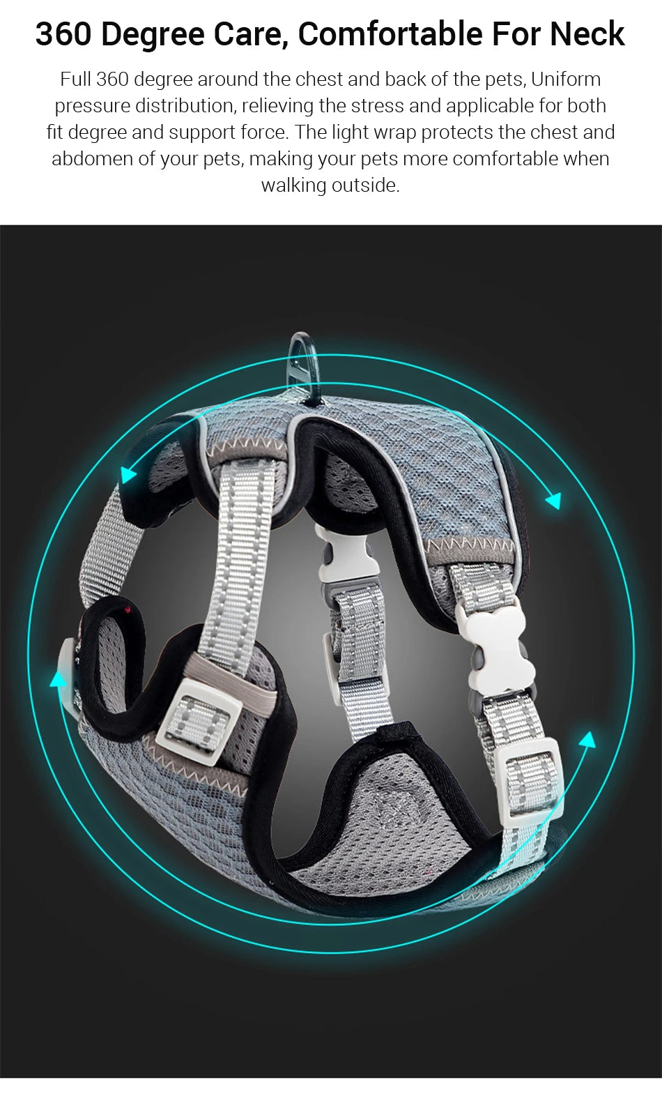 ๐ฑ Cat Harness & Leash Set ๐พ Adjustable & Escape-Proof Design