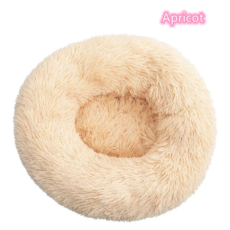 ποΈ Plush Donut Pet Bed πΆπ± Ultra-Soft & Washable Calming Bed for Cats and Dogs