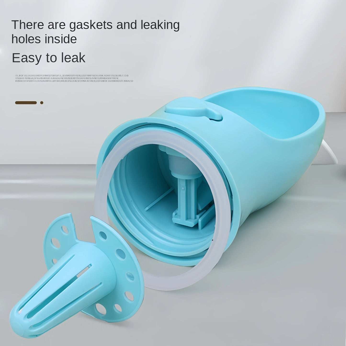๐พ Portable Pet Water Bottle with Food Storage โ Travel Feeder for Dogs & Cats ๐ฐ