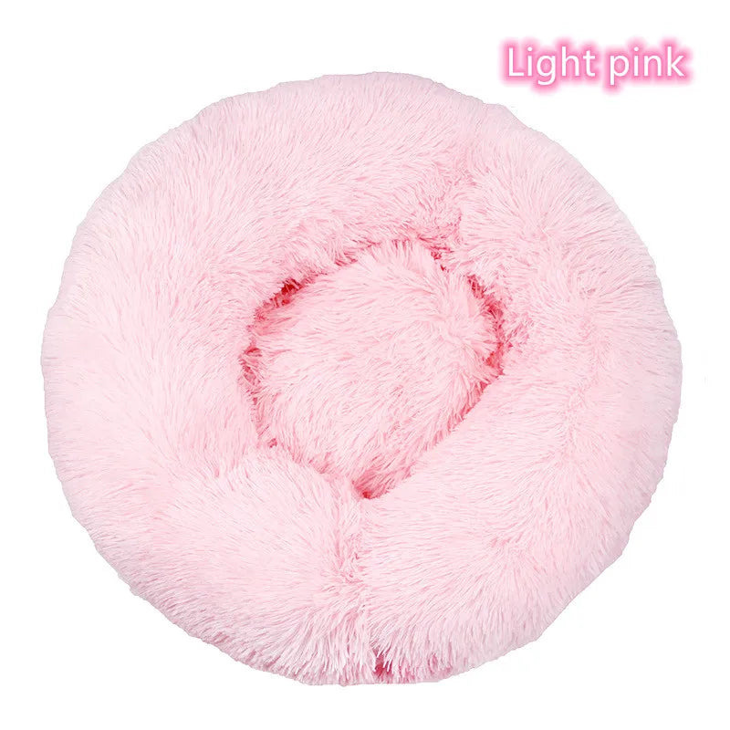 ποΈ Plush Donut Pet Bed πΆπ± Ultra-Soft & Washable Calming Bed for Cats and Dogs