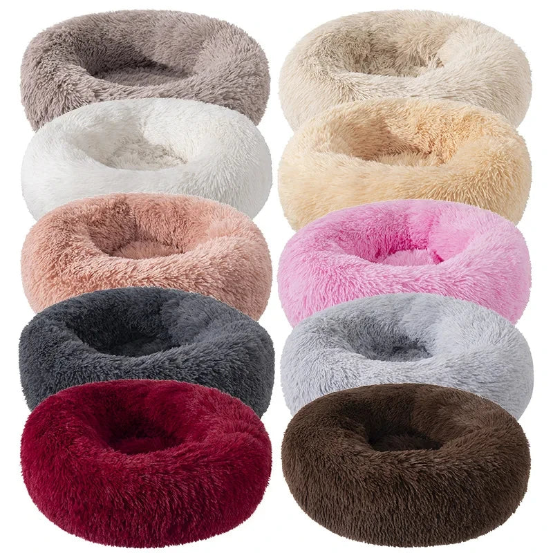 ποΈ Plush Donut Pet Bed πΆπ± Ultra-Soft & Washable Calming Bed for Cats and Dogs