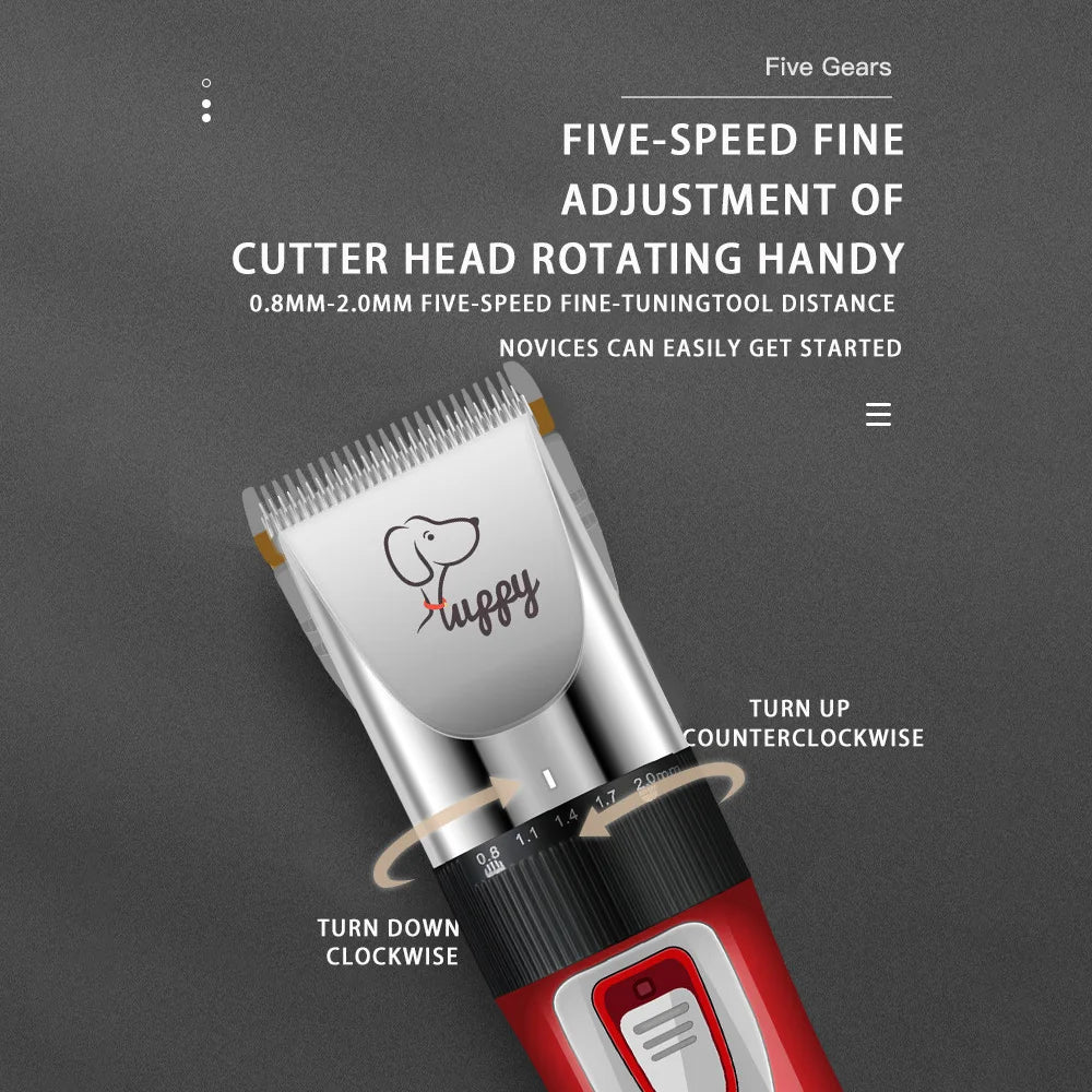 Cordless Pet Hair Clipper for Dogs Cats Rabbits Grooming