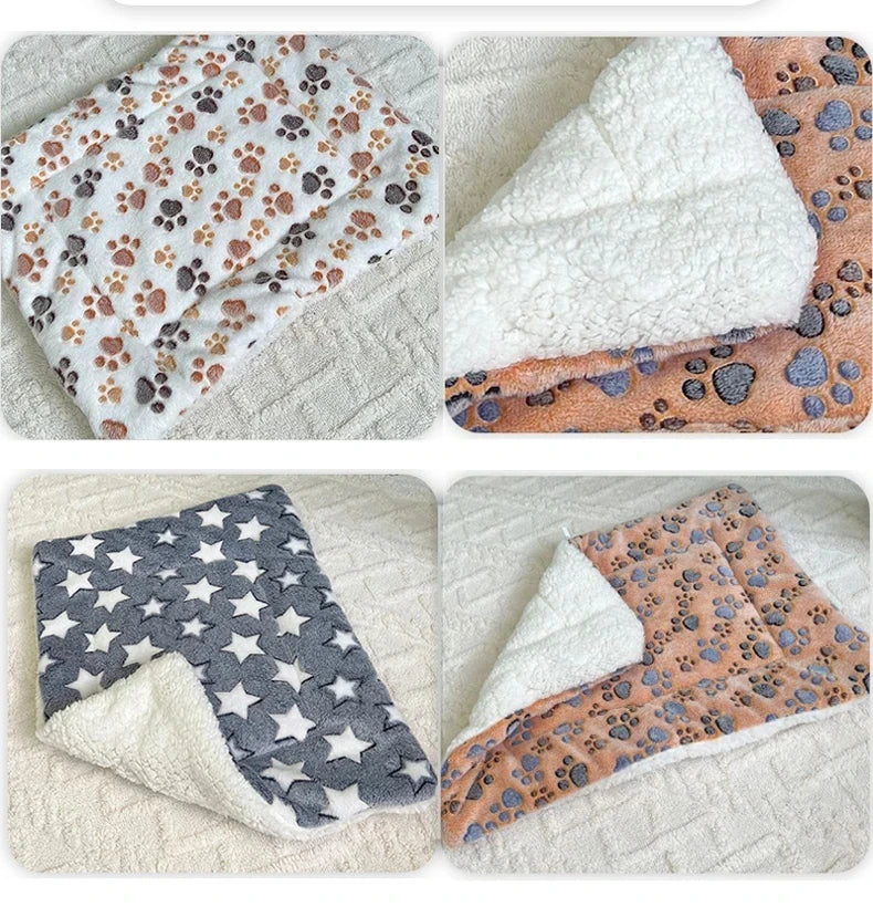Flannel Pet Sleeping Mat ๐๏ธ โ Soft & Washable Blanket for Dogs & Cats ๐พ