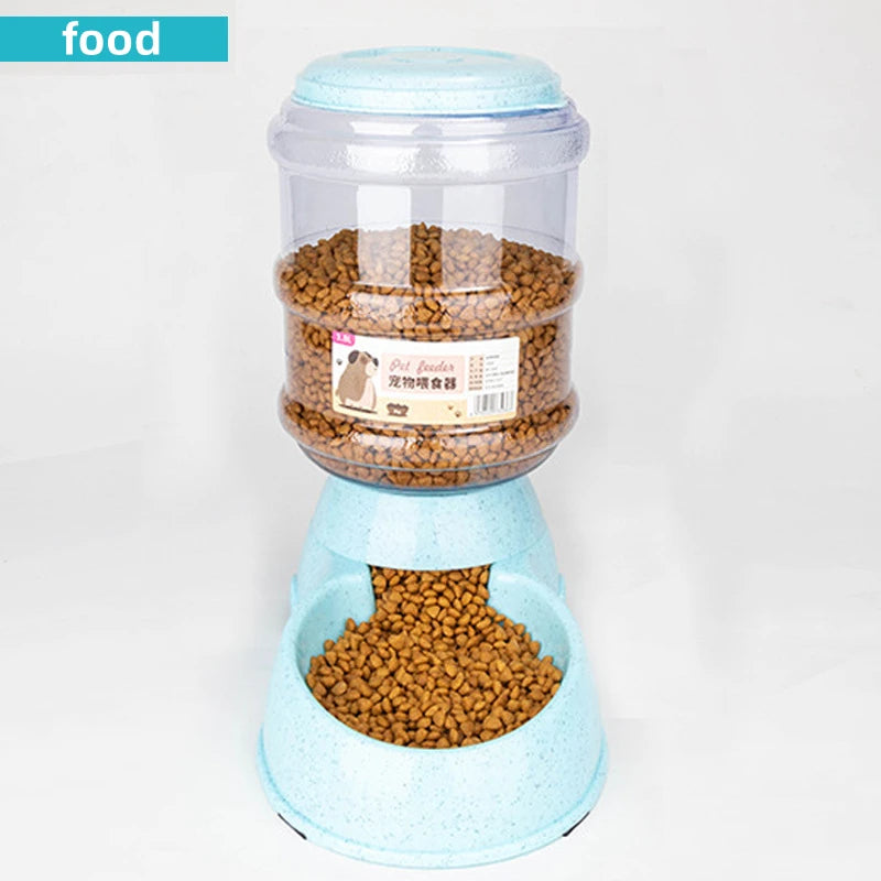 Auto Water & Food Bowl Set – Large Pet Feeder Station