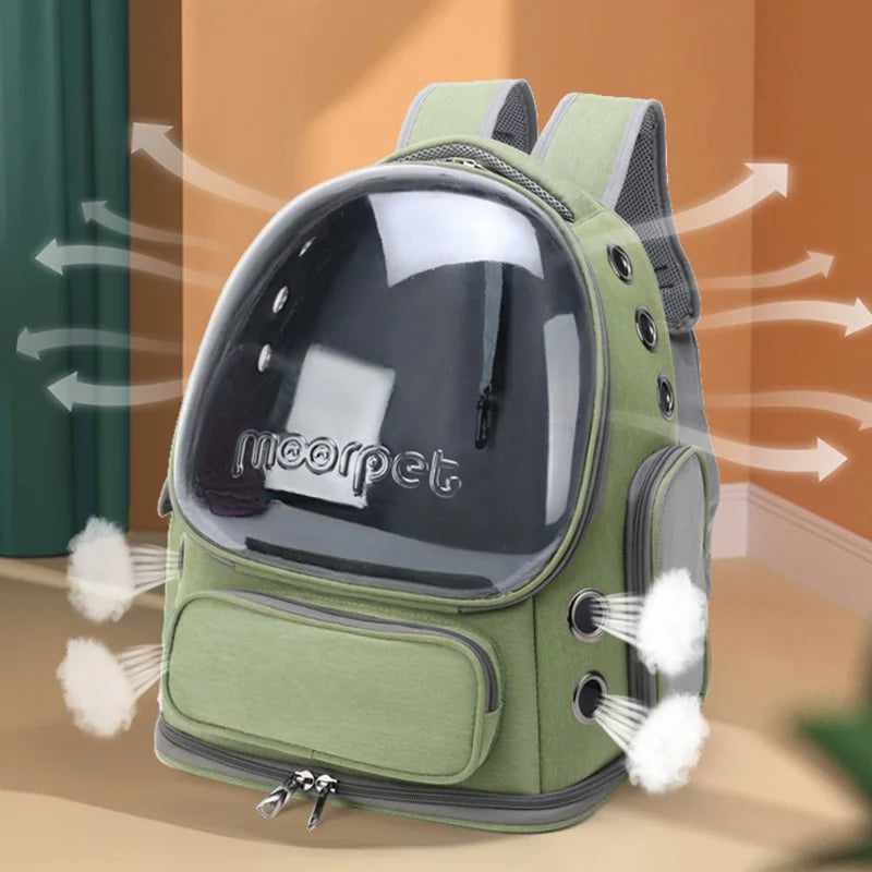 Transparent Cat Carrier Breathable Travel Bag for Pets