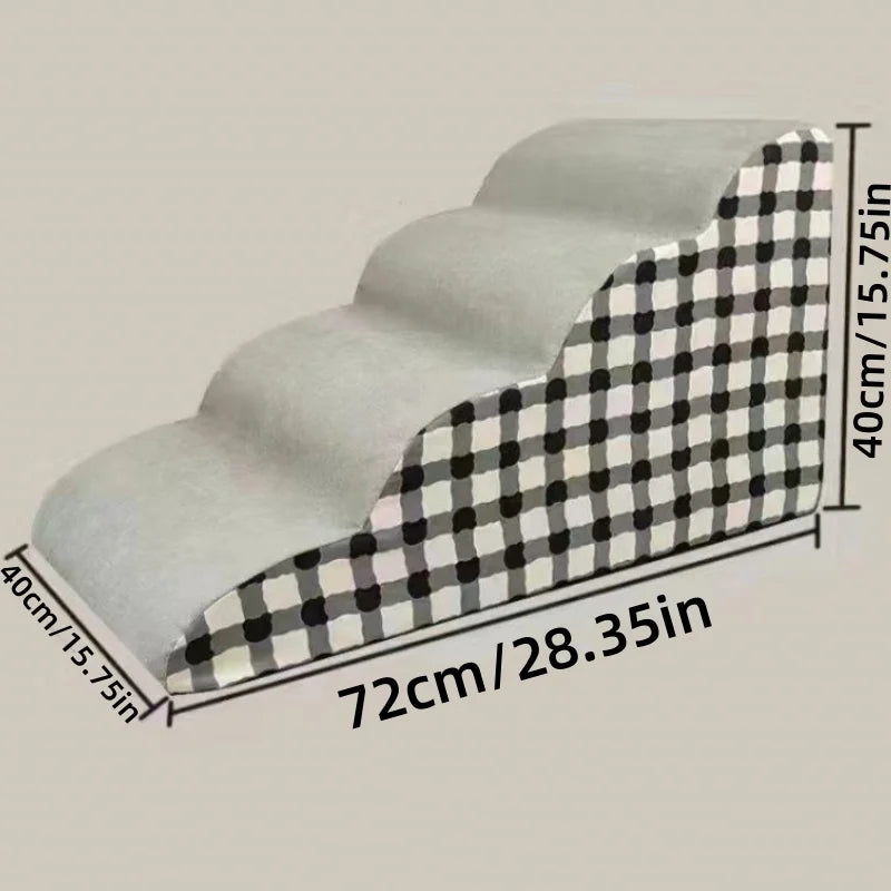Pet Stairs for Small Dogs ๐พ 1โ3 Step Soft Washable Ladder