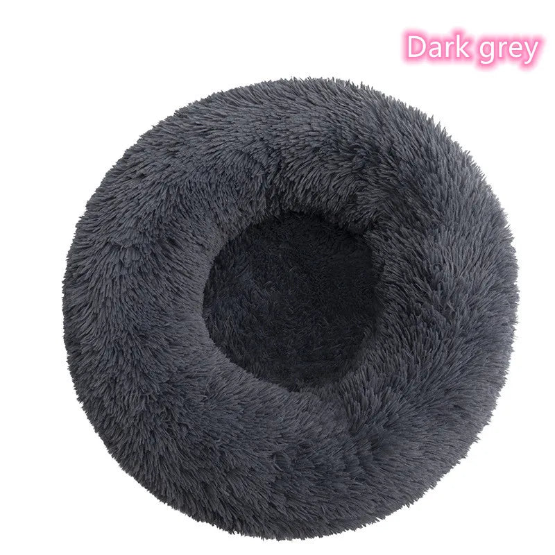 ποΈ Plush Donut Pet Bed πΆπ± Ultra-Soft & Washable Calming Bed for Cats and Dogs