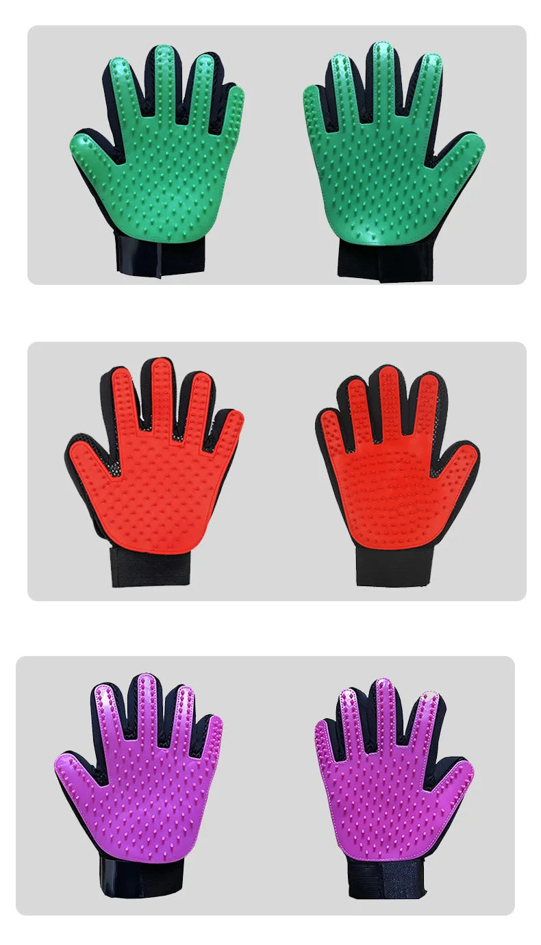 ๐งค Pet Grooming Glove ๐ถ Cat & Dog Hair Remover with Massage & Deshedding Function ๐ฑ