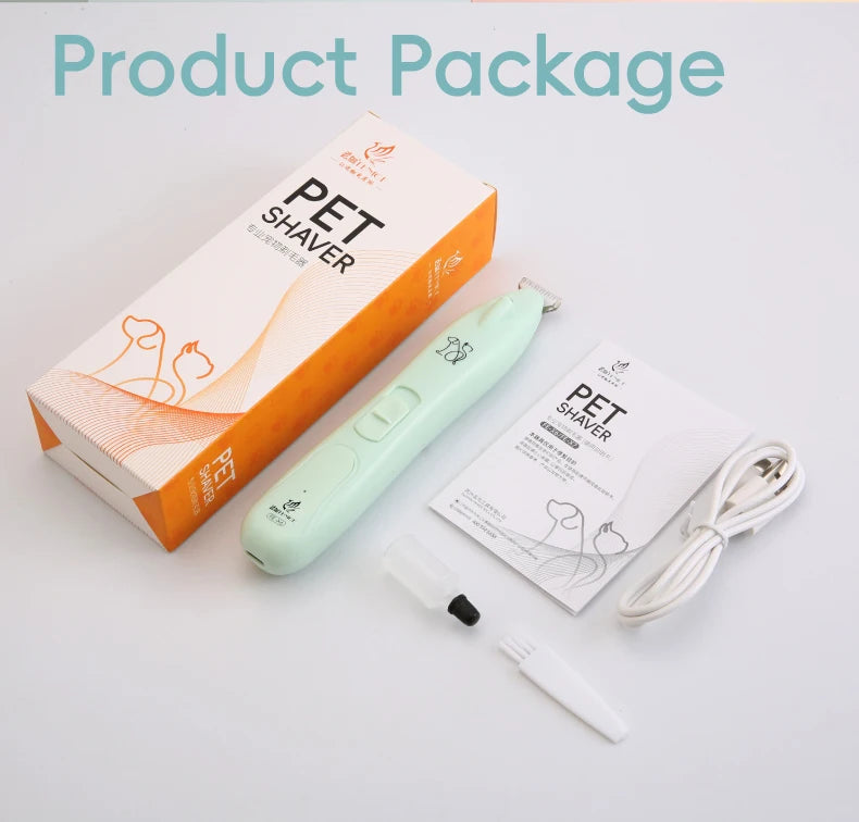 ๐ฆ Pet Paw Trimmer ๐พ LED Grooming Clipper with 2 Speeds & Wide Blade