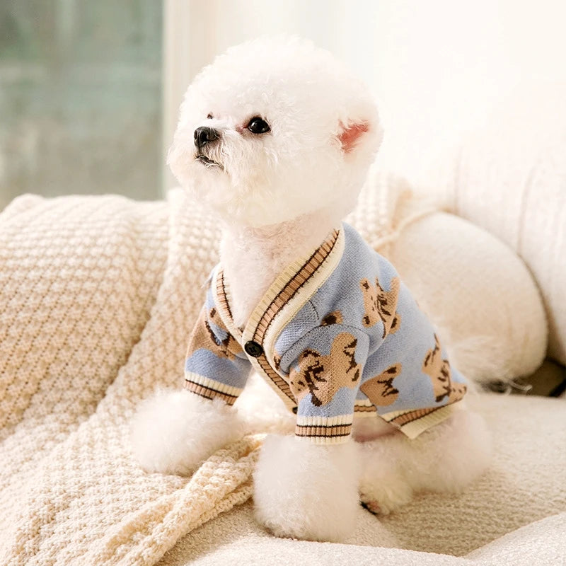 ๐งถ Striped Pet Sweater โ Soft & Stylish Comfort for Small Pets