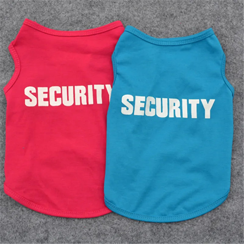 ๐ก๏ธ Security Dog Shirt ๐ Summer Pet Clothes for Small Dogs & Cats