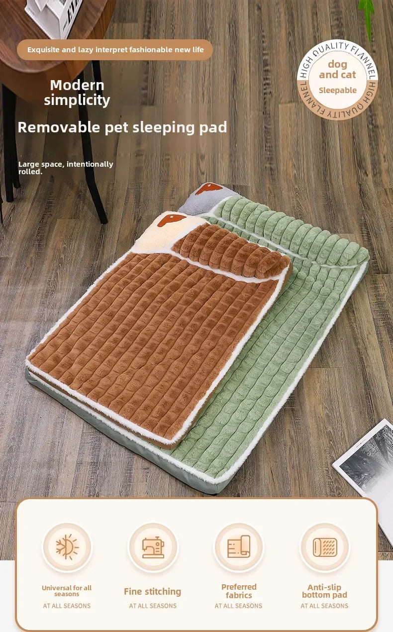 3XL Orthopedic Dog Bed 🧸 – Extra Large Cozy Winter Mat (Removable & Washable)