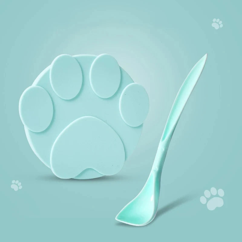 ๐พ Silicone Pet Can Lids & Spoon โ 2-in-1 Food Sealer Cover for Dogs & Cats ๐ฅฃ