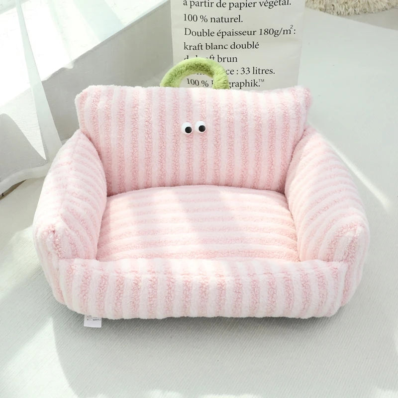 ๐๏ธ Soft Sofa-Style Pet Bed ๐ถ Warm & Stylish Winter Nest for Small Dogs & Cats