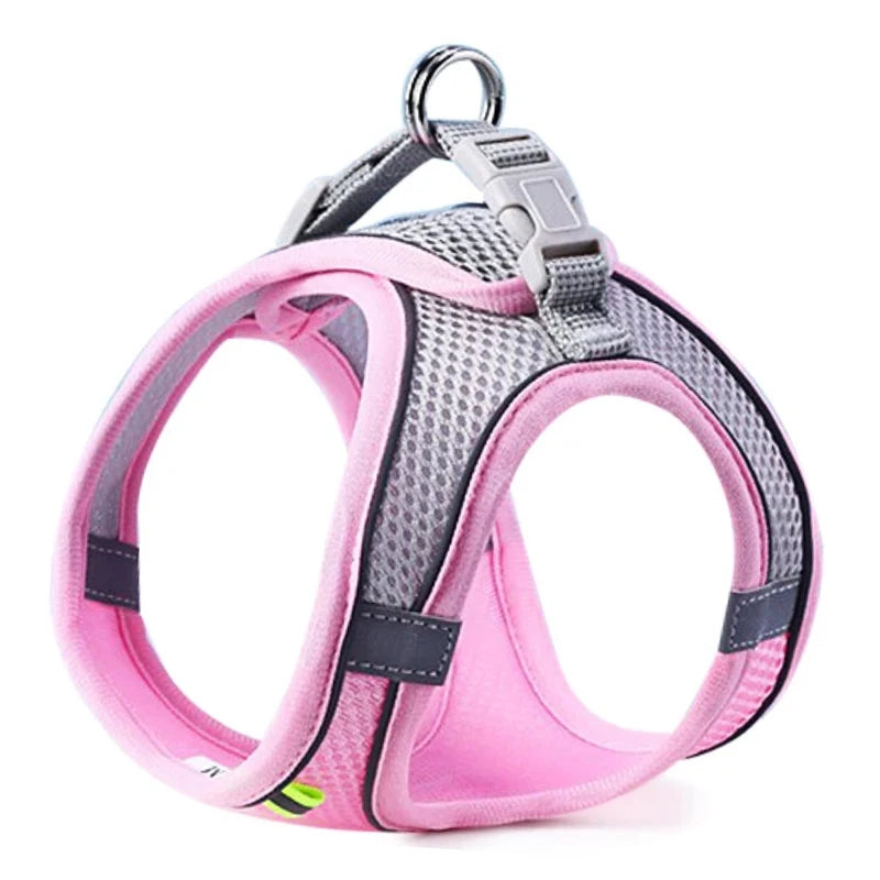 ๐พ Reflective Pet Harness โ Breathable Adjustable Vest for Dogs & Cats ๐ถ