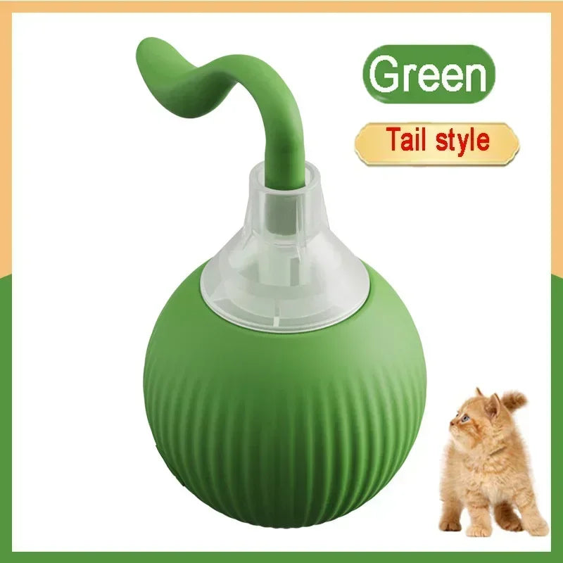 ๐งถ Rechargeable Cat Toy Ball โจ Interactive Automatic Rolling Ball with Simulated Tail