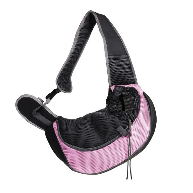Pet Carrier Sling Bag Crossbody Mesh Travel Backpack