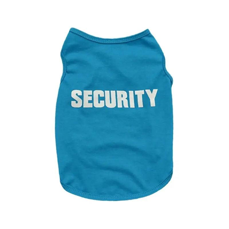 ๐ก๏ธ Security Dog Shirt ๐ Summer Pet Clothes for Small Dogs & Cats