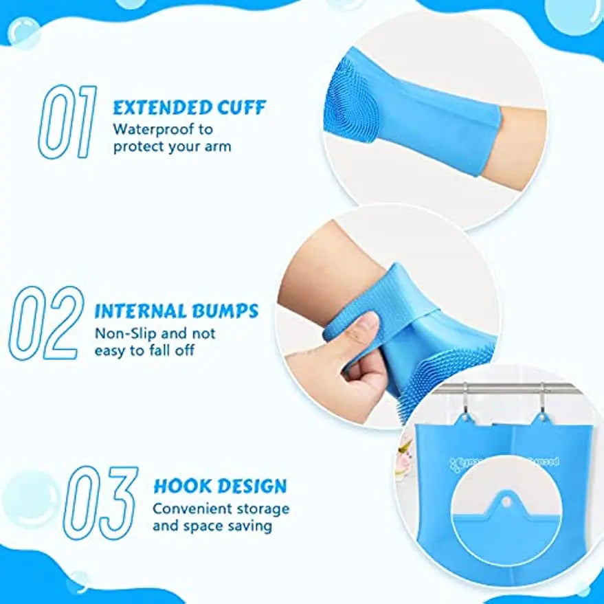 ๐งค๐ Pet Bathing Gloves ๐งผ Silicone Grooming & Deshedding Scrubber