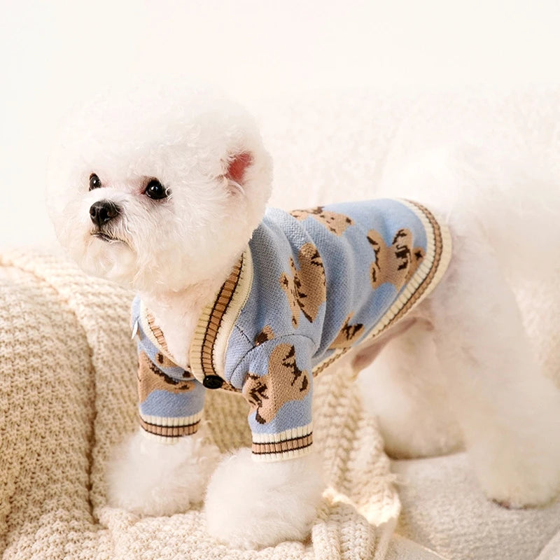 ๐งถ Striped Pet Sweater โ Soft & Stylish Comfort for Small Pets