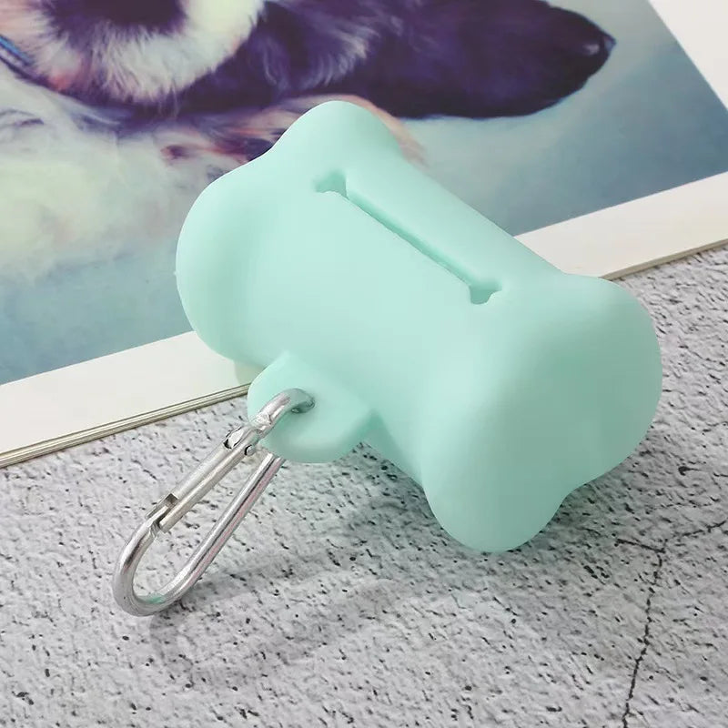 Dog Waste Bag Dispenser – Bone Shaped Portable Holder – PVC
