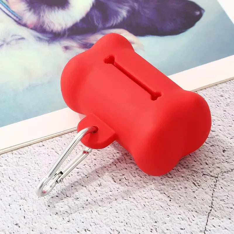 Dog Waste Bag Dispenser – Bone Shaped Portable Holder – PVC