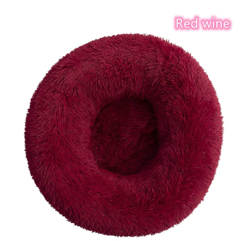ποΈ Plush Donut Pet Bed πΆπ± Ultra-Soft & Washable Calming Bed for Cats and Dogs