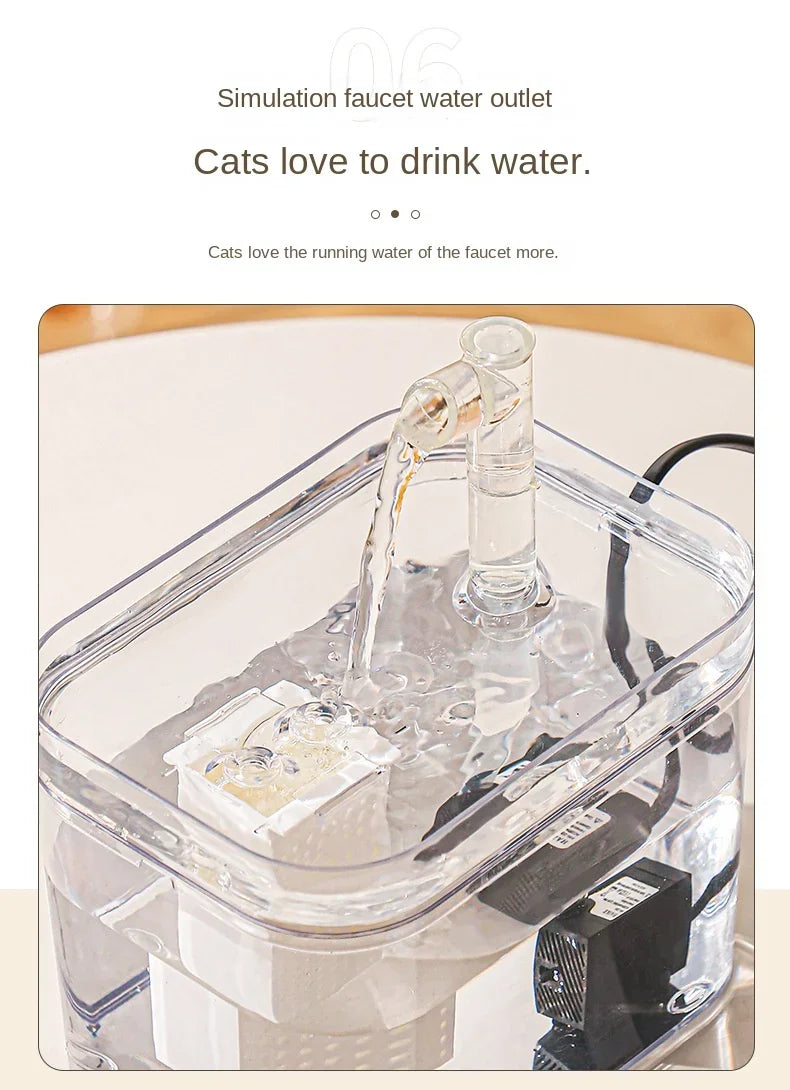 💦Automatic Pet Water Fountain 💧 – Fresh Circulating Dispenser for Cats & Dogs