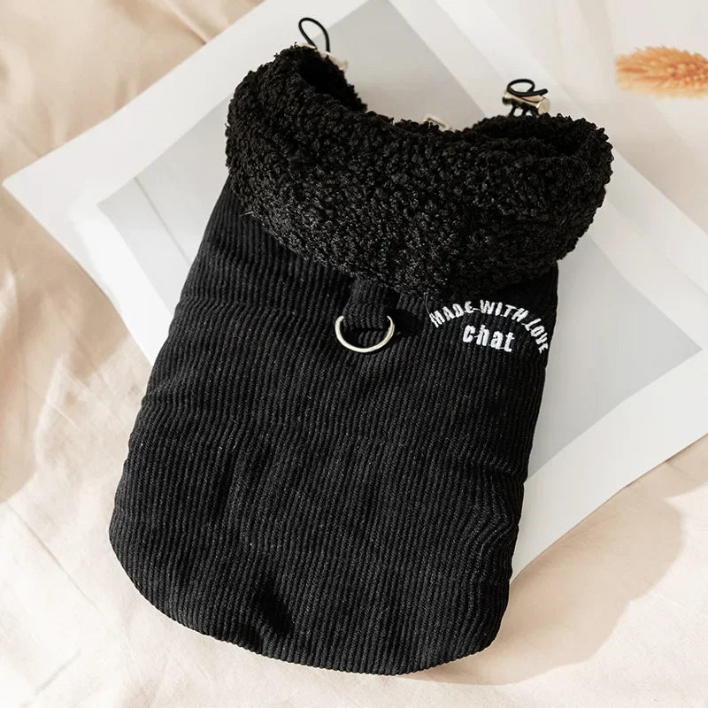 ๐งฅ Quilted Dog Hoodie ๐พ | Warm Vest for Small Pets โ๏ธ