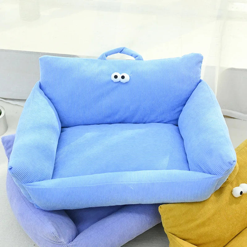 ๐๏ธ Soft Sofa-Style Pet Bed ๐ถ Warm & Stylish Winter Nest for Small Dogs & Cats