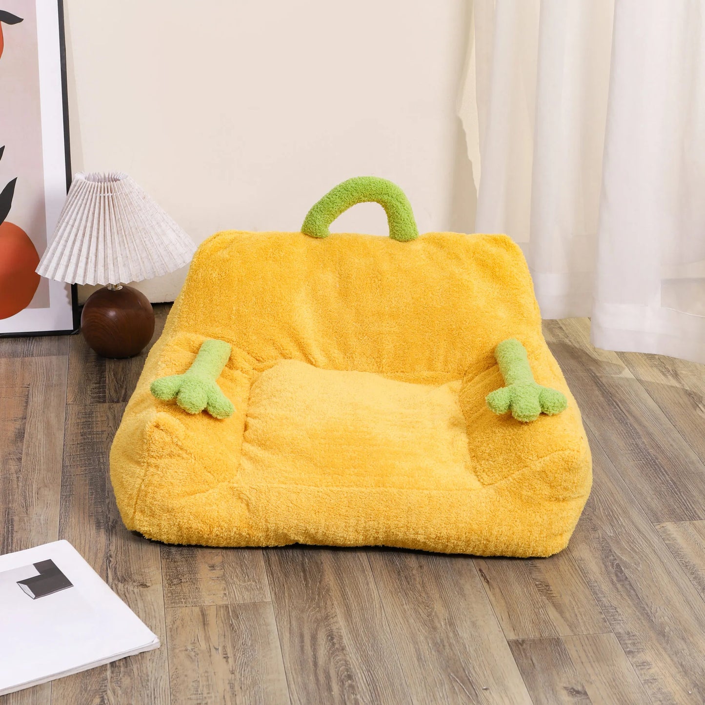 Cartoon Monster Plush Pet Sofa 🛋️ – Cute & Cozy Nest for Small & Medium Dogs & Cats