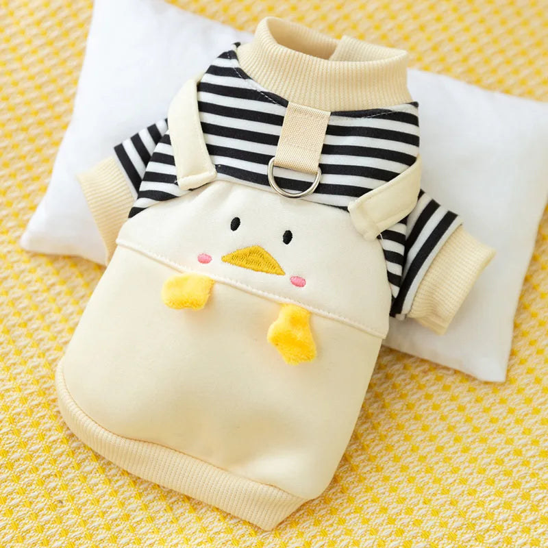 π Cute Duck Hoodie for Small Dogs & Cats β Soft, Stylish & Comfy!