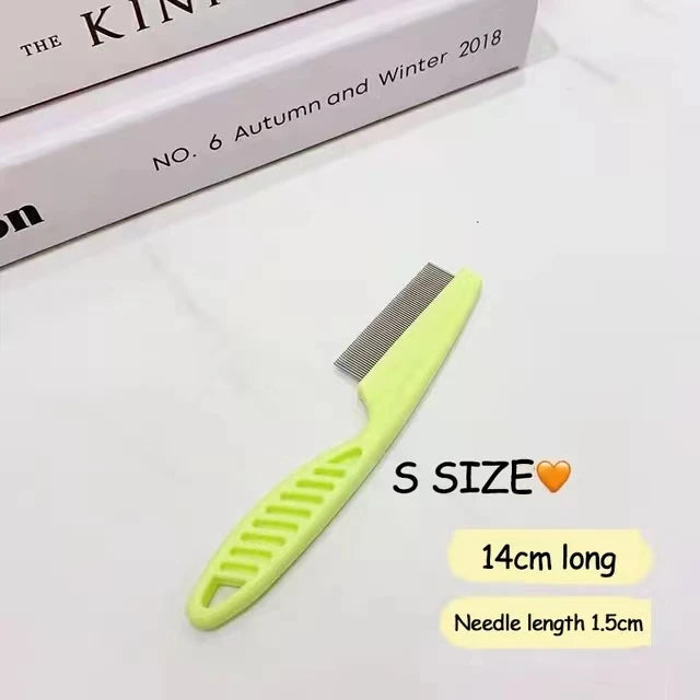๐พ Pet Hair Shedding Comb โ Stainless Steel Grooming Tool for Dogs & Cats ๐ฑ