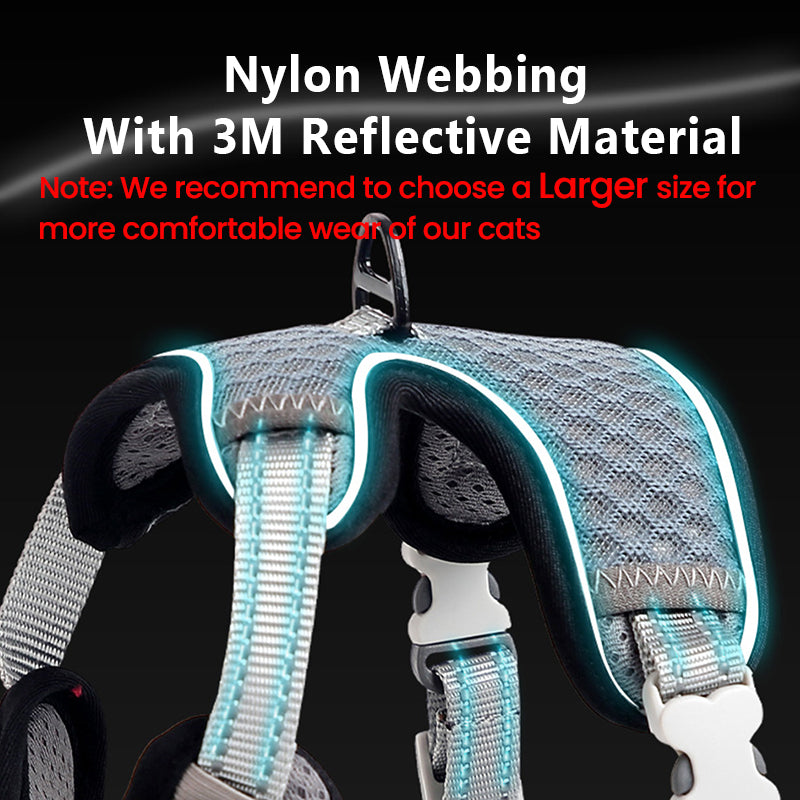 ๐ฑ Cat Harness & Leash Set ๐พ Adjustable & Escape-Proof Design