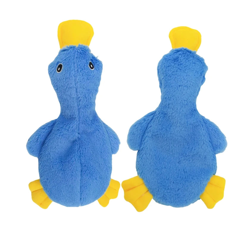 Plush Duck Dog Toy ๐งธ Squeaky No-Stuffing Chew Toy for Puppies and Small Dogs