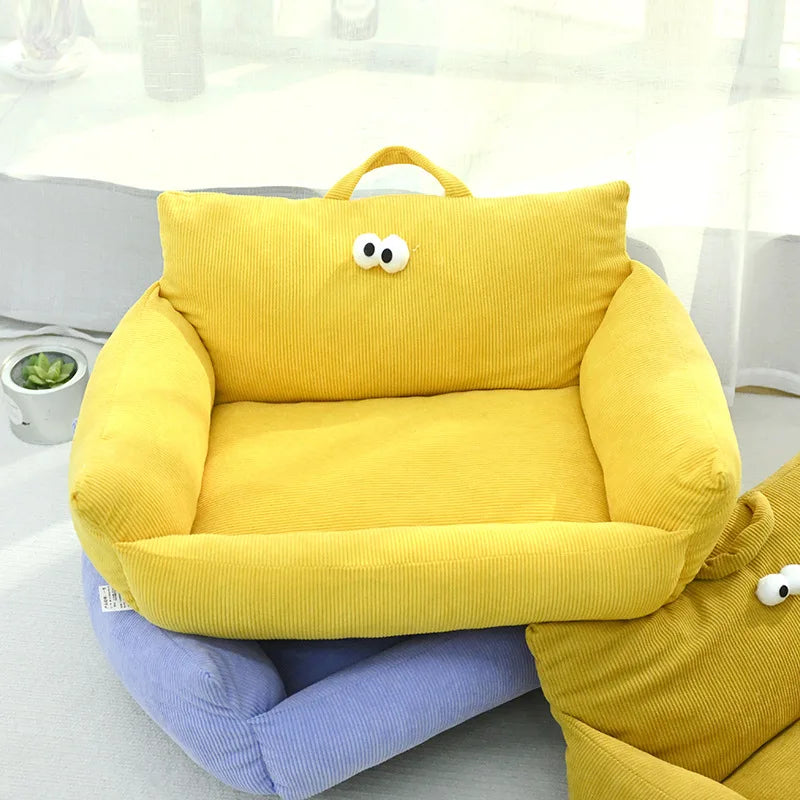 ๐๏ธ Soft Sofa-Style Pet Bed ๐ถ Warm & Stylish Winter Nest for Small Dogs & Cats