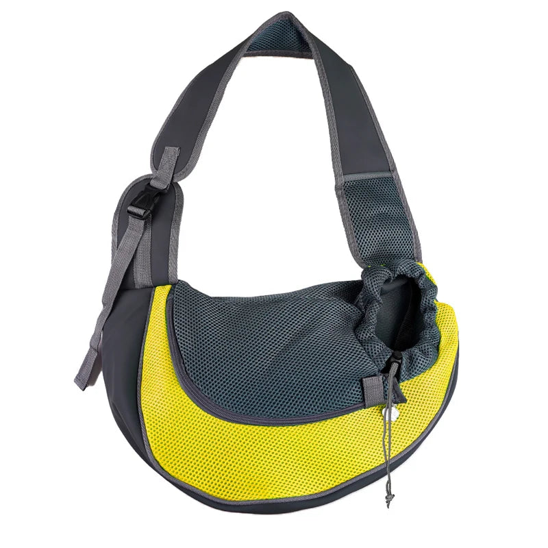 Pet Carrier Sling Bag Crossbody Mesh Travel Backpack