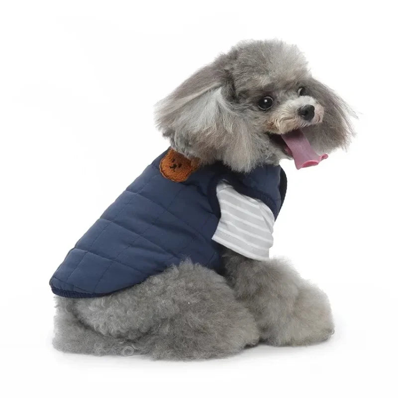 ๐งฅ Winter Dog Jacket ๐ Reflective Harness Coat with Zipper for Small Pets