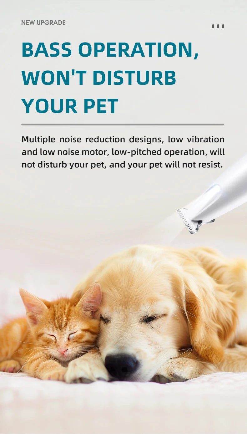 ๐พ LED Pet Nail Grinder ๐ 3-Speed Rechargeable Nail Trimmer for Dogs & Cats
