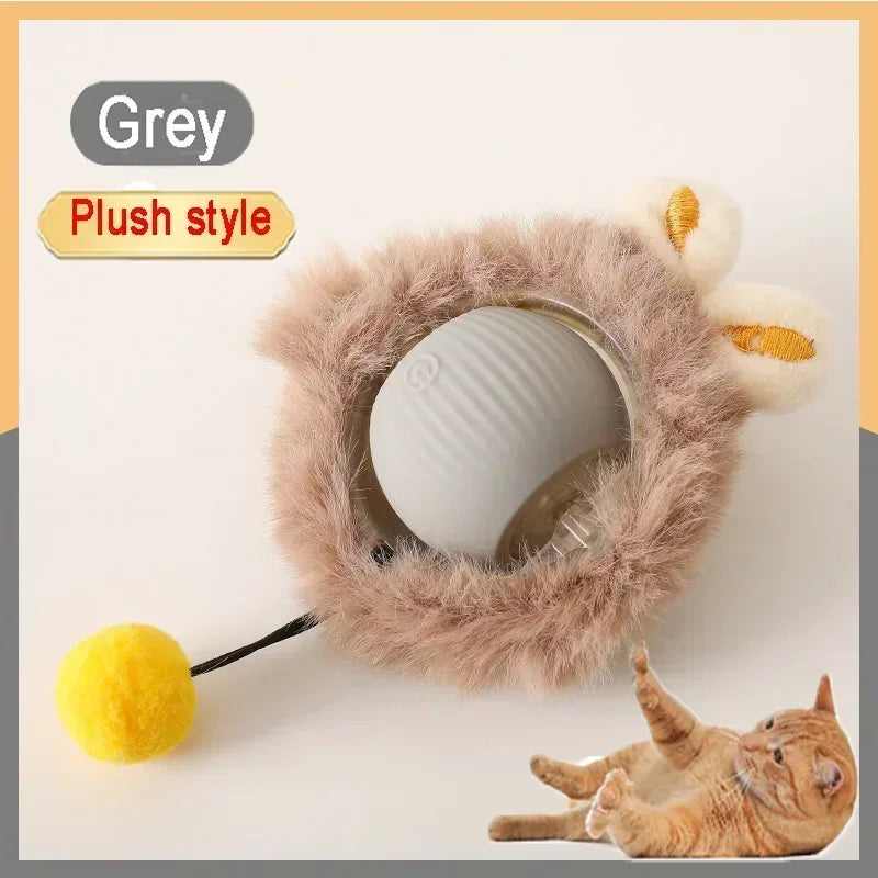 ๐งถ Rechargeable Cat Toy Ball โจ Interactive Automatic Rolling Ball with Simulated Tail