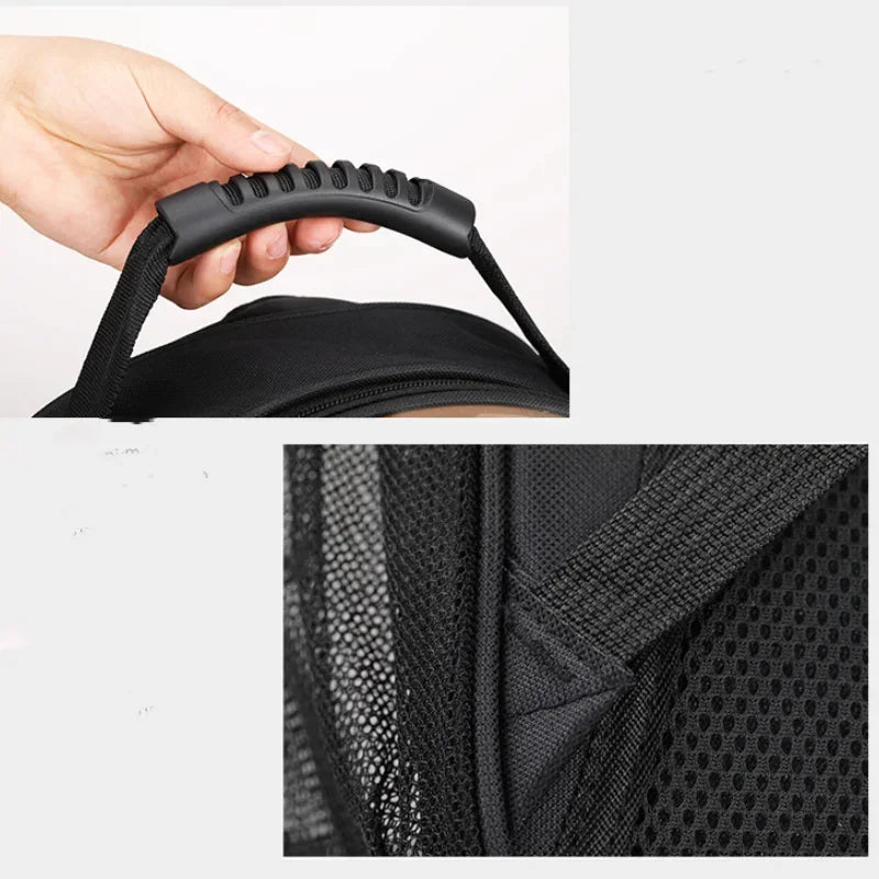 ๐ Capsule Pet Backpack ๐ถ๐ฑ | Breathable & Transparent Travel Carrier