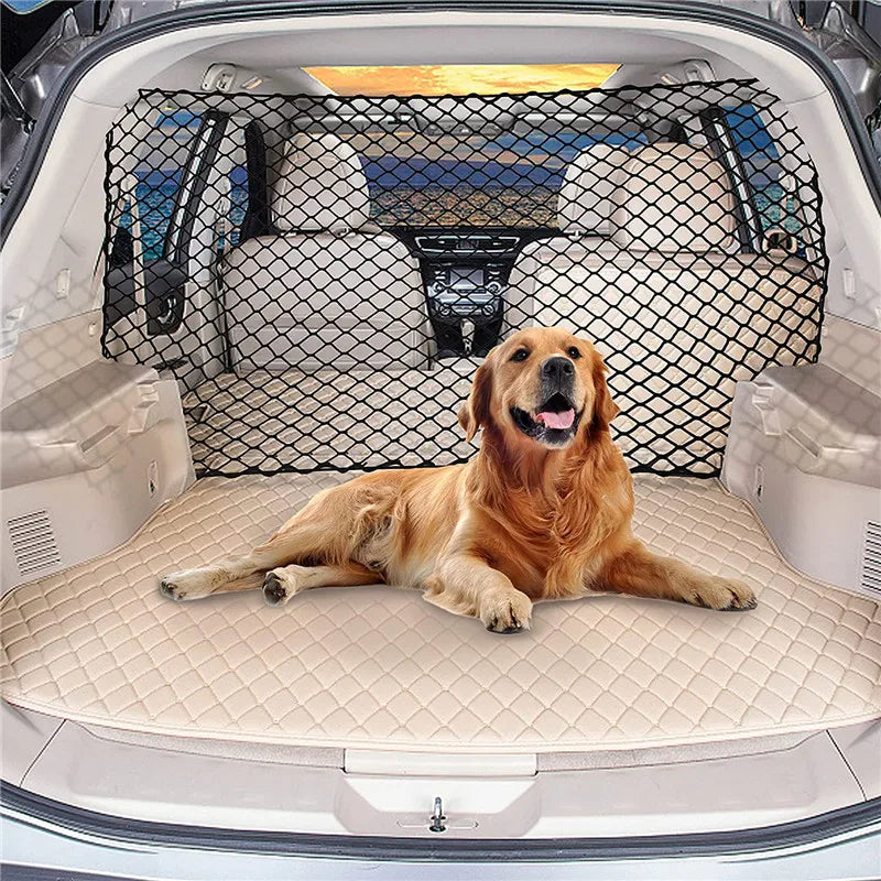 ๐ Car Pet Barrier Net ๐ถ Mesh Safety Divider for SUVs & Hatchbacks