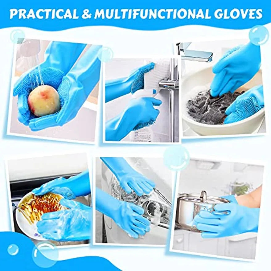 ๐งค๐ Pet Bathing Gloves ๐งผ Silicone Grooming & Deshedding Scrubber