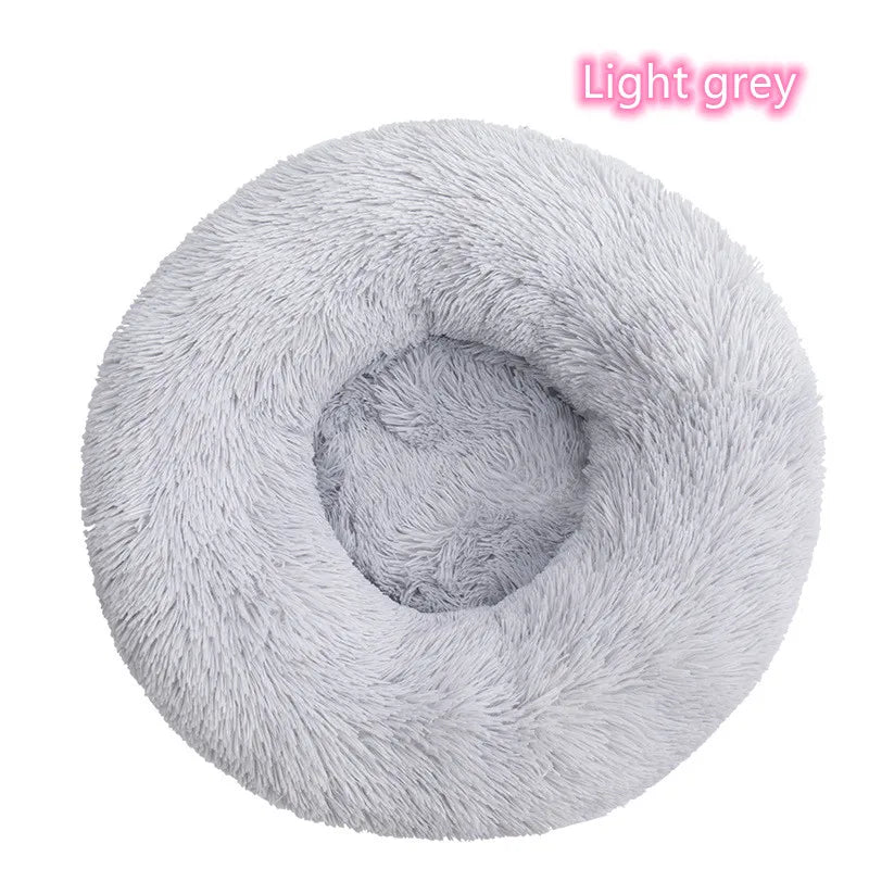 ποΈ Plush Donut Pet Bed πΆπ± Ultra-Soft & Washable Calming Bed for Cats and Dogs