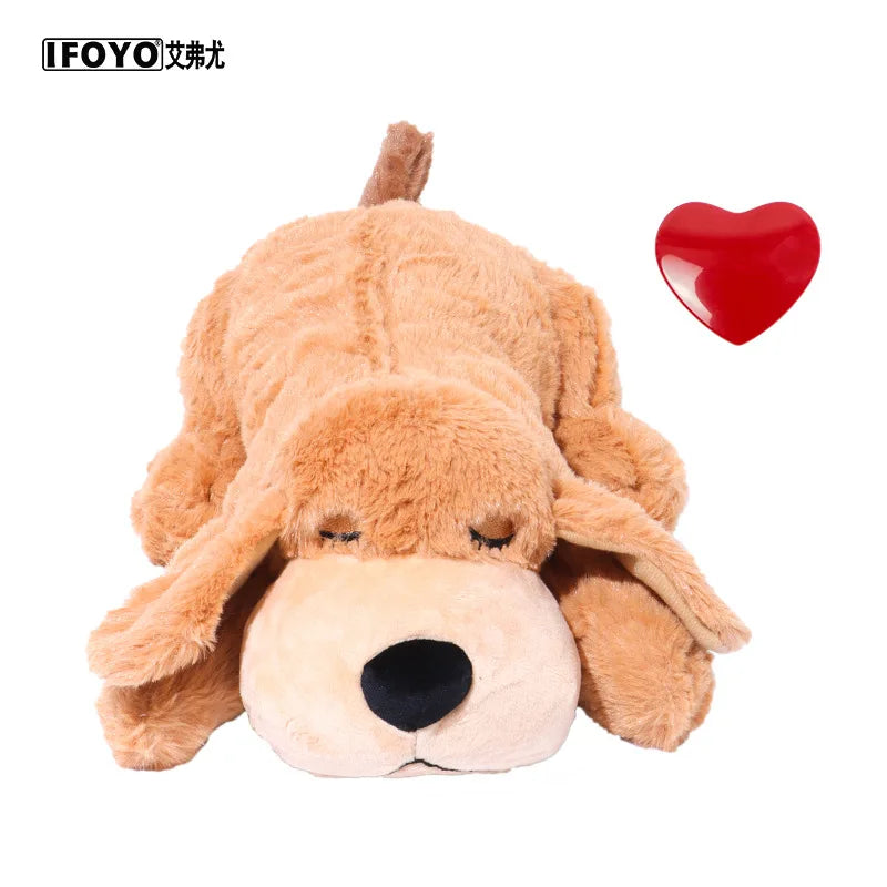 Dog Heartbeat Plush Toy for Calming & Crate Training