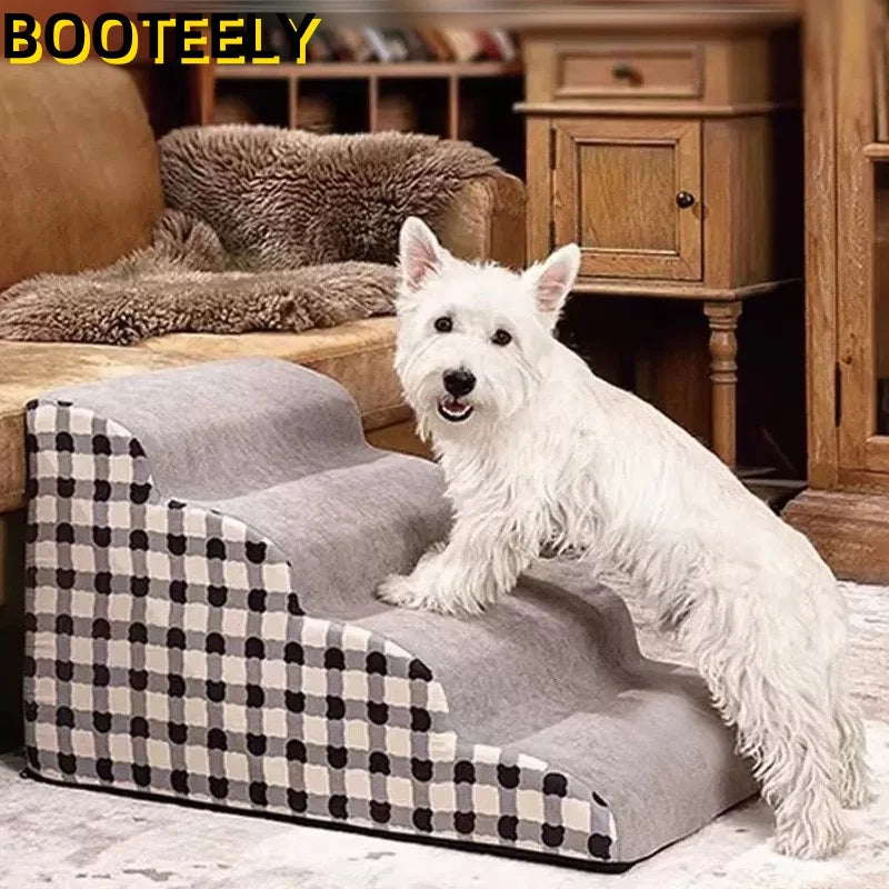 Pet Stairs for Small Dogs ๐พ 1โ3 Step Soft Washable Ladder