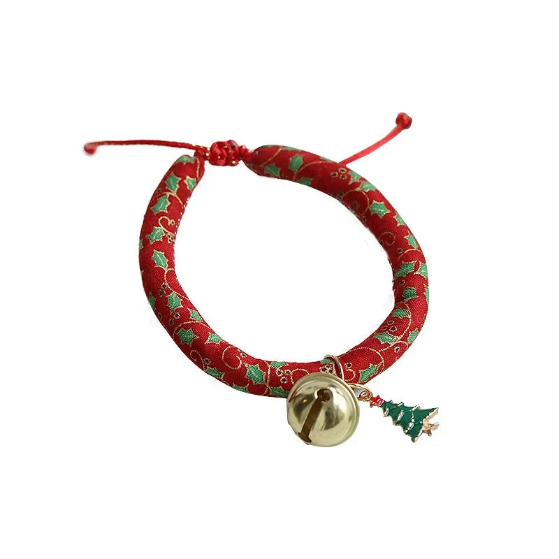 ๐ Christmas Pet Collar ๐ Adjustable Bell Necklace for Cats & Dogs