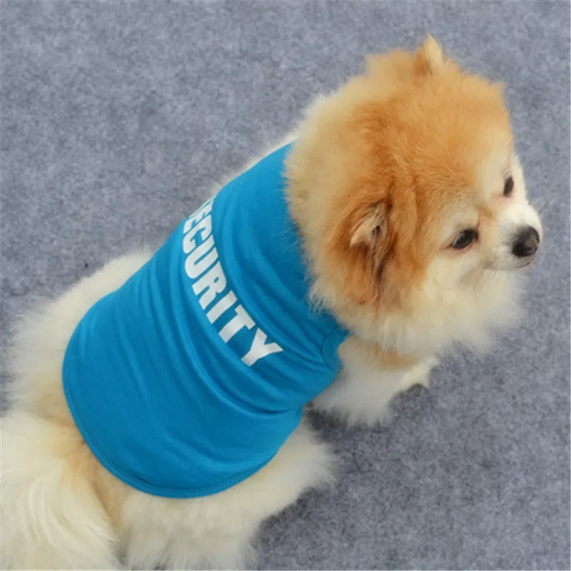 ๐ก๏ธ Security Dog Shirt ๐ Summer Pet Clothes for Small Dogs & Cats